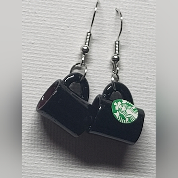 Starbucks Coffee Cup Earings - Picture 1 of 1
